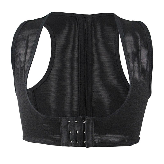 Crofta Women Chest Brace Adjustable Shoulder Back Posture Corrector Support Belt L