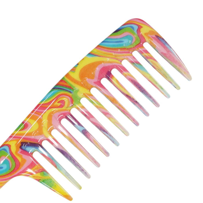 Crofta 1Pcs Hairdressing Comb Anti-static Handle Wide Tooth Hair Comb Detangling 02