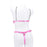 Crofta Women Hot Clear Leather Lingerie Babydoll G-String Thong Underwear Nightwear