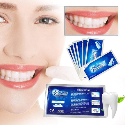 Crofta 14 Pcs Teeth Whitening Strips Home Teeth Bleaching Intensive Stains Remover