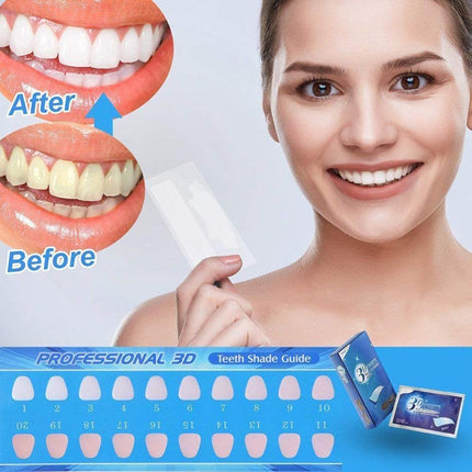 Crofta 14 Pcs Teeth Whitening Strips Home Teeth Bleaching Intensive Stains Remover