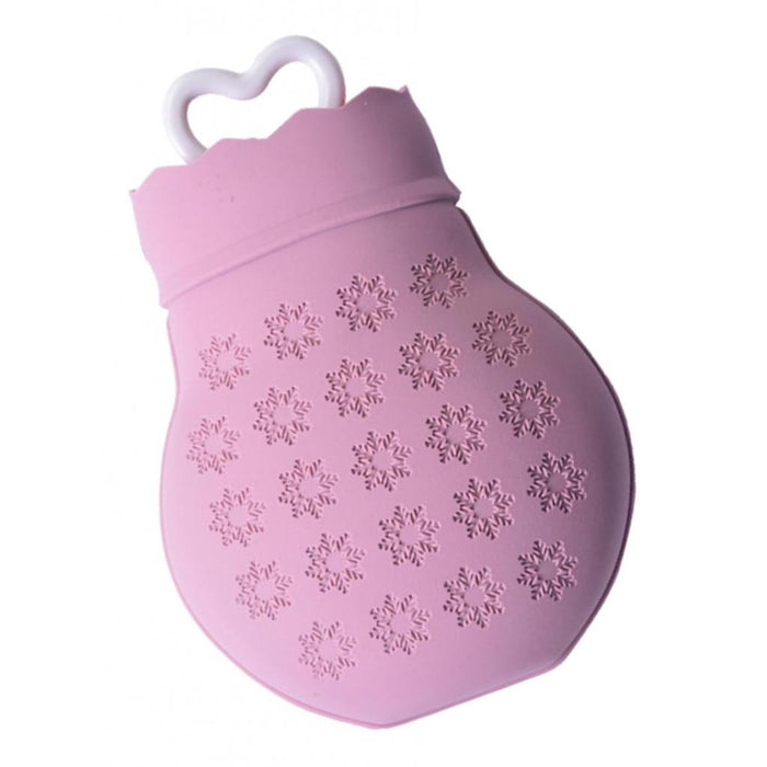 Crofta Silicone Hot Water Bottle Winter Warm Relaxing Heat Cold Therapy Purple 01