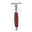 Crofta Wood Handle Double Edge Safety Shaving Razors Moustache Grooming Tool Brown