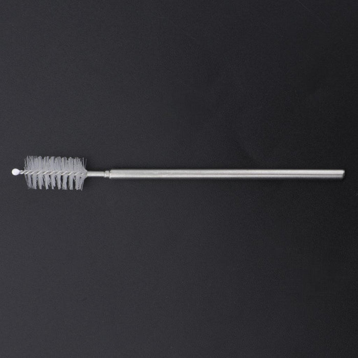 Crofta Reusable Stainless Steel Metal Straw Portable Telescopic Straw Set Silver