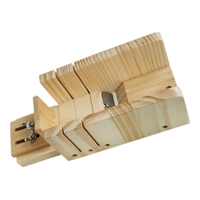 Crofta Wooden Soap Cutter Box Loaf Soap Cutter Planer Soap Making Cutting Mould