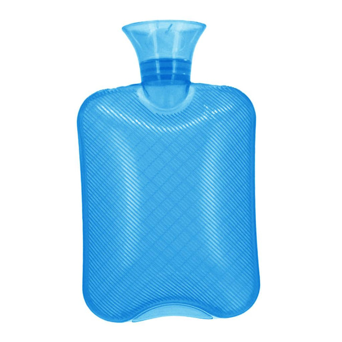 Crofta 1000ml PVC Leakproof Cold Hot Water Bottle Bag Pouch with Cover Blue 01