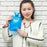 Crofta 1000ml PVC Leakproof Cold Hot Water Bottle Bag Pouch with Cover Blue 01