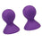 Crofta 1 Pair Silicone Nipple Sucker Pump Breast Massager Enhancer Pump Purple