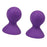 Crofta 1 Pair Silicone Nipple Sucker Pump Breast Massager Enhancer Pump Purple