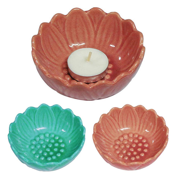 Crofta 2 Pcs Replacement Ceramic Dish for Lamp Wax Tart Oil Warmer Round 3.7"  Blue