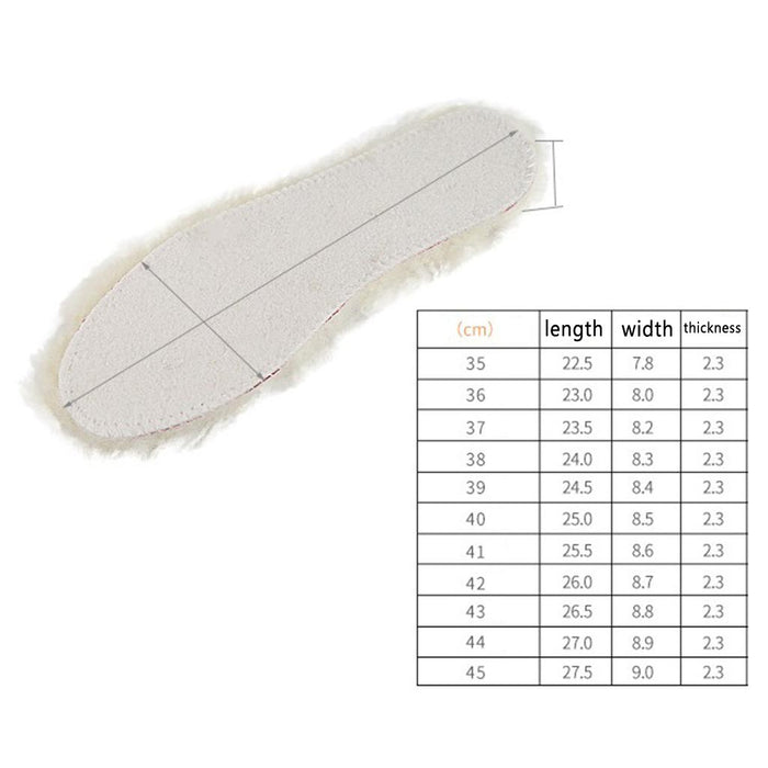 Crofta Winter Boot Shoe Warm Fleece Thermal Insoles Plush Shoe Pads for MenWomen 40