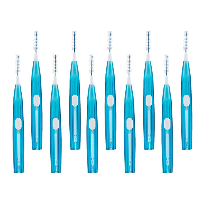 Crofta 10Pcs Push-Pull Interdental Brush Toothpick Floss Teeth Cleaner Oral Care