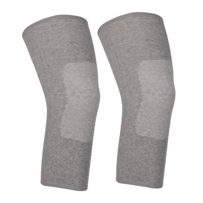 Crofta 1 Pair Breathable Warm Knees Brace Sleeve Winter Knee Protector Wraps S