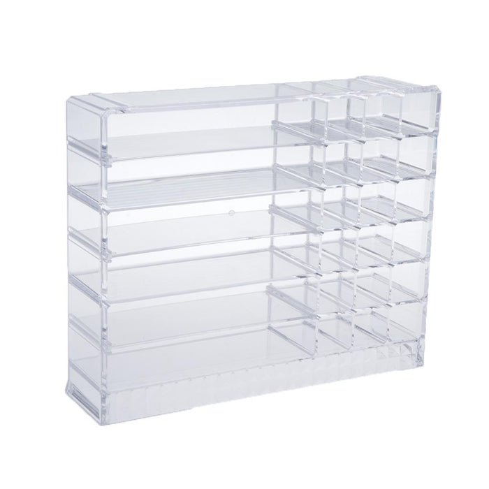 Crofta Clear Cosmetic Organizer Acrylic Makeup Drawers Jewelry Holder Case Storage