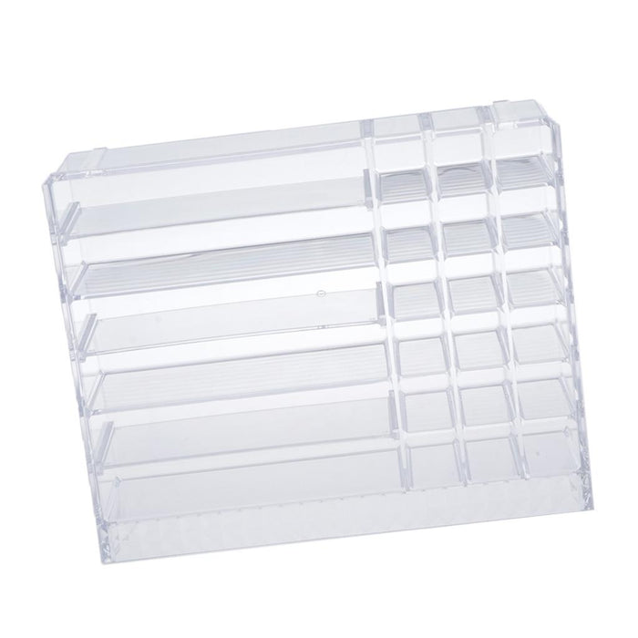 Crofta Clear Cosmetic Organizer Acrylic Makeup Drawers Jewelry Holder Case Storage