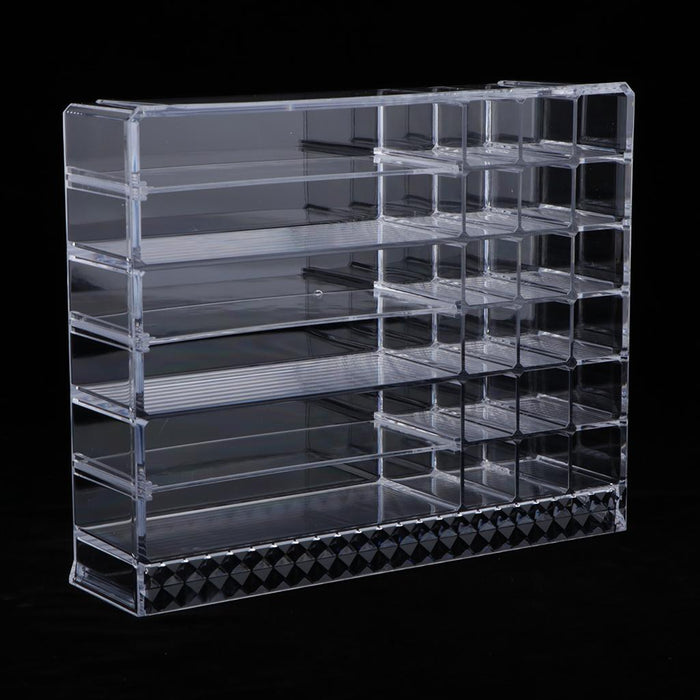 Crofta Clear Cosmetic Organizer Acrylic Makeup Drawers Jewelry Holder Case Storage