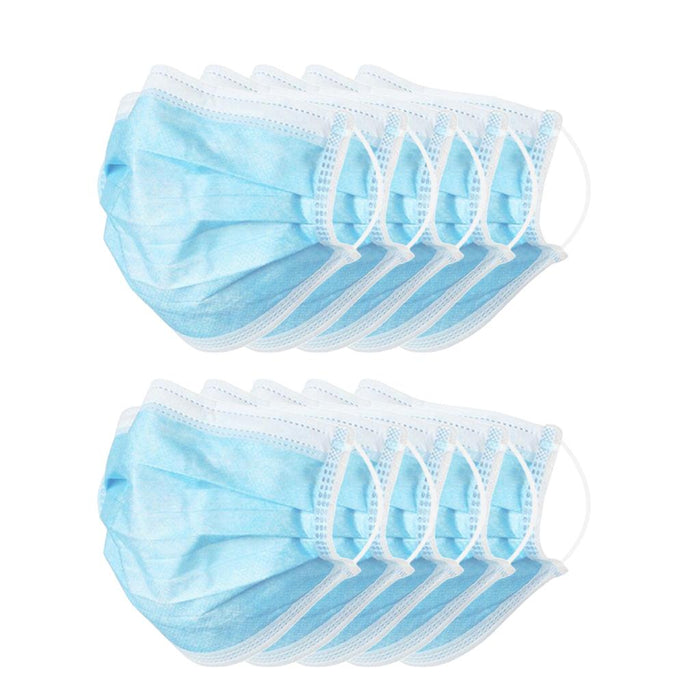 Crofta 10x 3 Ply Disposable Protective Face Mouth Mask Anti Dust Droplets Spreading