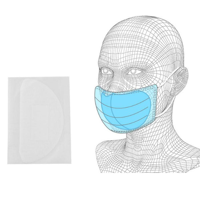 Crofta 50Pc 3 Layer Disposable Face Mask Gasket Pad Filter Haze Dust Fits Most Mask