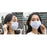 Crofta 100Pcs 3 Ply Disposable Face Mask Anti Dust Haze Fog Smog Outdoor Protection