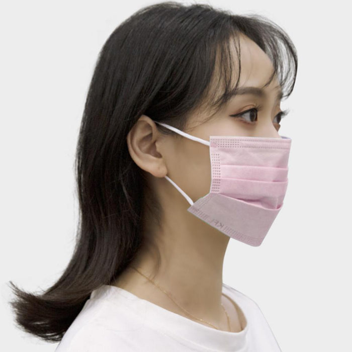 Crofta 100Pcs 3 Ply Disposable Face Mask Anti Dust Haze Fog Smog Outdoor Protection