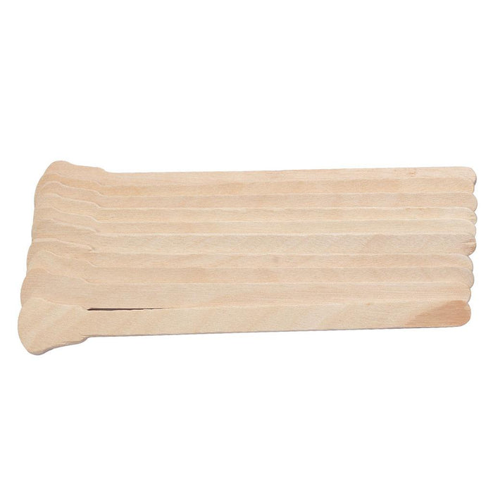 Crofta 100 Pcs Wooden Hair Removal Sticks Wax Applicator Waxing Beans Spatulas