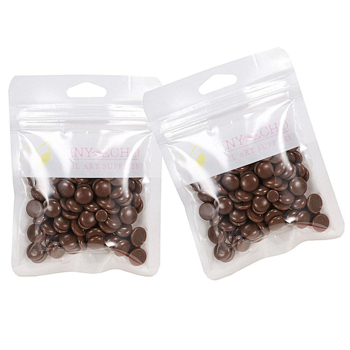 Crofta 2 Pcs Depilatory Hard Wax Beads for Bikini Painless Hair Removal Coffee