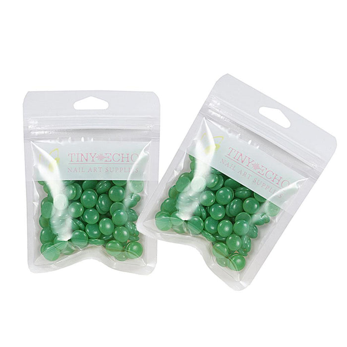 Crofta 2 Pcs Depilatory Hard Wax Beads for Bikini Painless Hair Removal Dark Green