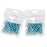 Crofta 2 Pcs Depilatory Hard Wax Beads for Bikini Painless Hair Removal Blue