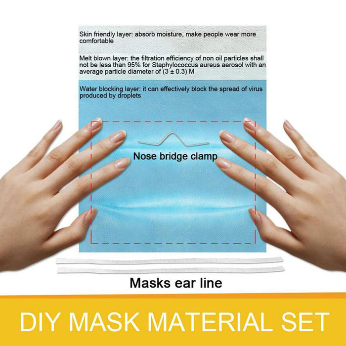 Crofta DIY Disposable Mask Material Homemade Dust-proof Safe Face Cover Breathable