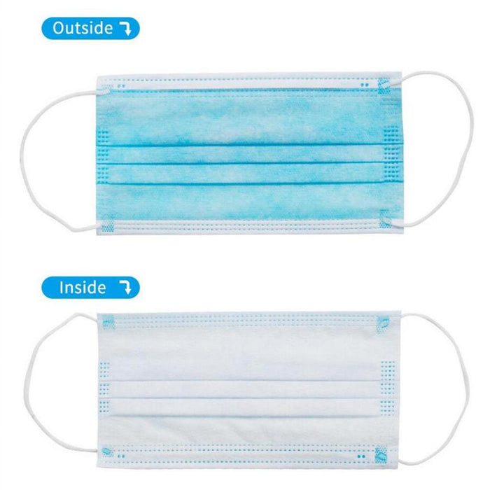 Crofta 10pcs Anti Haze Dustproof Mouth Masks Disposable Non-woven Face Masks Shield