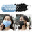 Crofta 10pcs Disposable Face Mask 3 Layers  5PCS Blue +5PCS Black