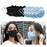 Crofta 10pcs Disposable Face Mask 3 Layers  5PCS Blue +5PCS Black