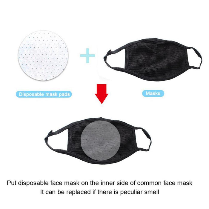 Crofta Antidust Adult Mouth Cover for Outdoor Activities Mask without Valve+Insert Pad