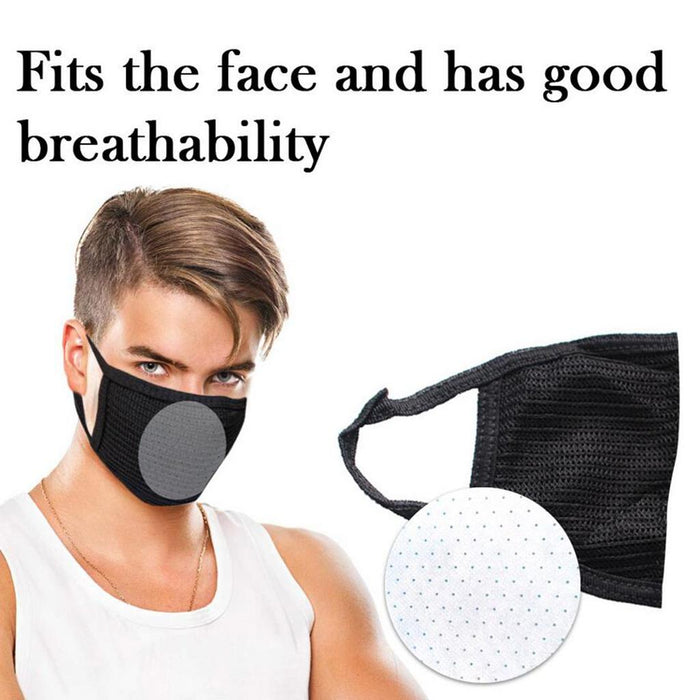 Crofta Antidust Adult Mouth Cover for Outdoor Activities Mask without Valve+Insert Pad