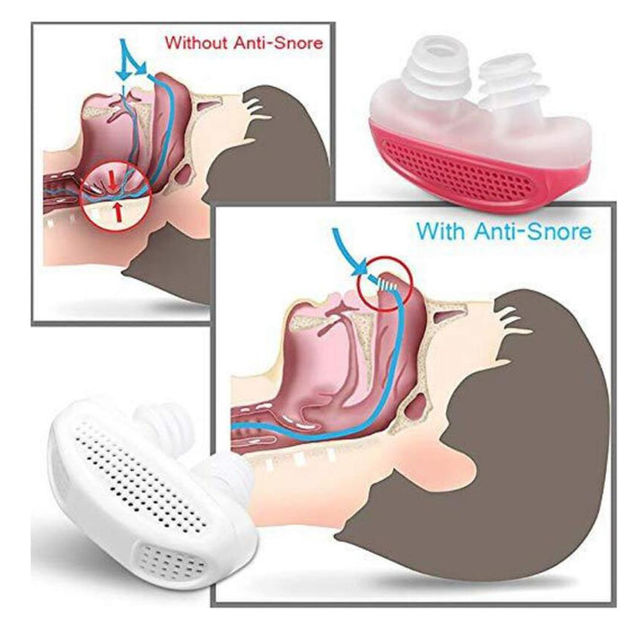 Crofta Anti Snore Stop Snoring Nose Clip Sleeping Aid Apnea Guard White