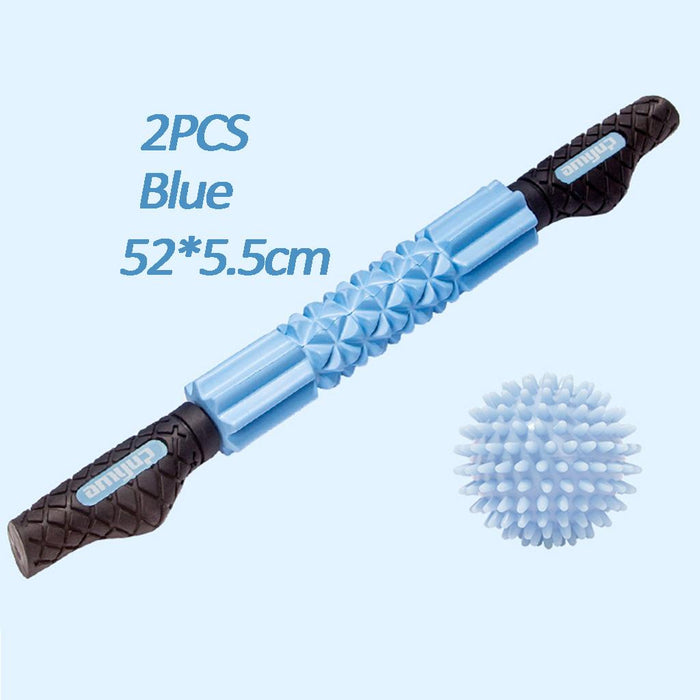 Crofta Yoga Muscle Roller Stick Leg Fitness Massage Muscle Stick and Fascia Ball