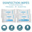 Crofta 2 Bags Alcohol Wet Wipe Pad Tissue Disinfection Wiper Sheet  75% Alcohol