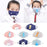 Crofta Kid Winter Thickened Face Mask Anti-Dust Mouth Mask Washable Pink