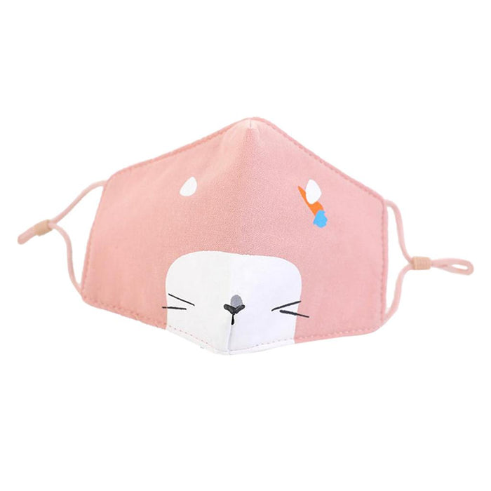 Crofta Kid Winter Thickened Face Mask Anti-Dust Mouth Mask Washable Pink