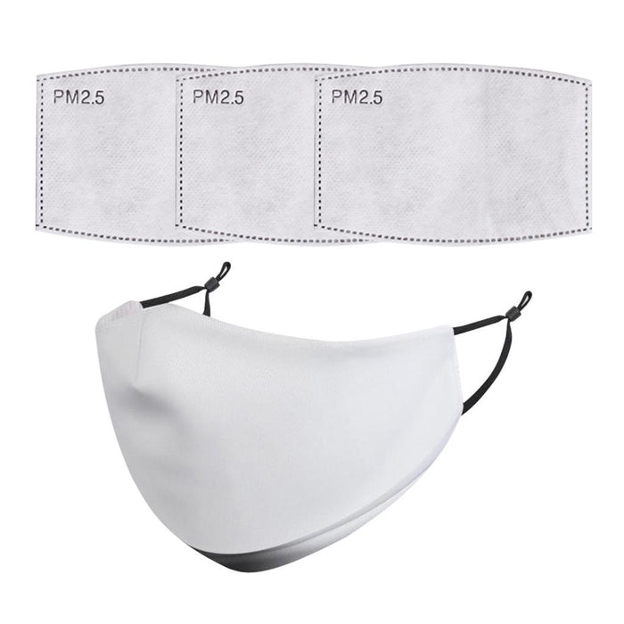 Crofta Unisex Adults Reusable Mask Anti-dust PM 2.5 Haze Filter Cover White