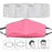 Crofta Unisex Adults Reusable Mask Anti-dust PM 2.5 Haze Filter Cover Pink