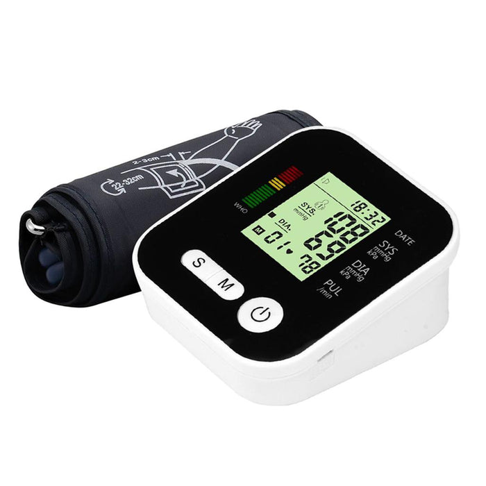 Crofta Wrist Blood Pressure Monitor Electronic Sphygmomanometer Digital Black