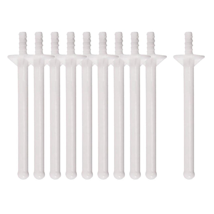 Crofta 10 Pcs 2-in-1 Multi-Use Waxing Applicator Sticks Hair Removal Spatulas