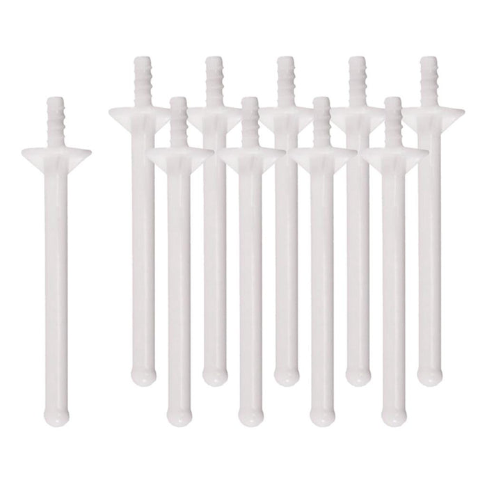 Crofta 10 Pcs 2-in-1 Multi-Use Waxing Applicator Sticks Hair Removal Spatulas