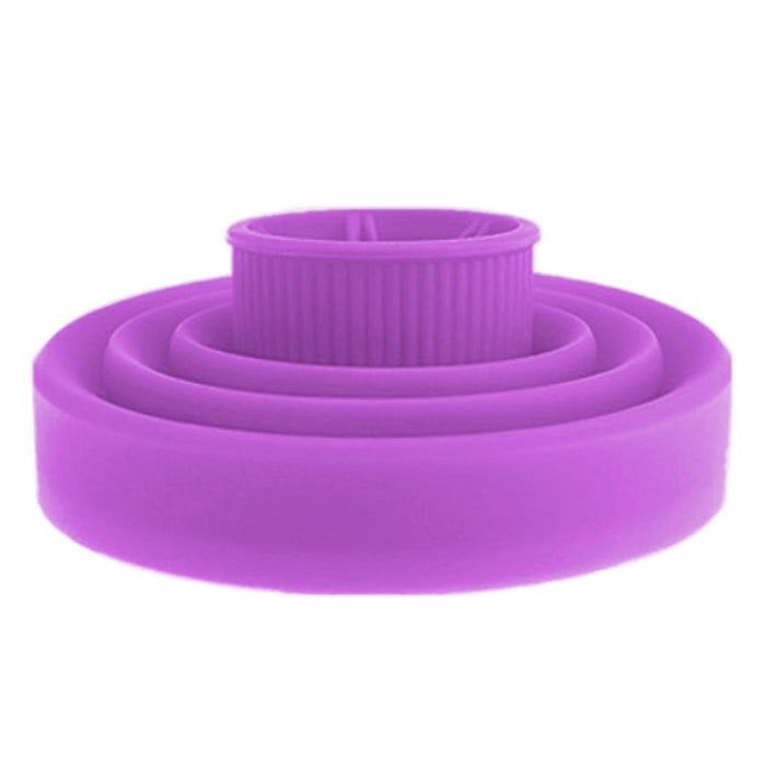 Crofta 1pc Blower Hairdressing Salon Curly Hair Dryer Folding Diffuser Cover Purple