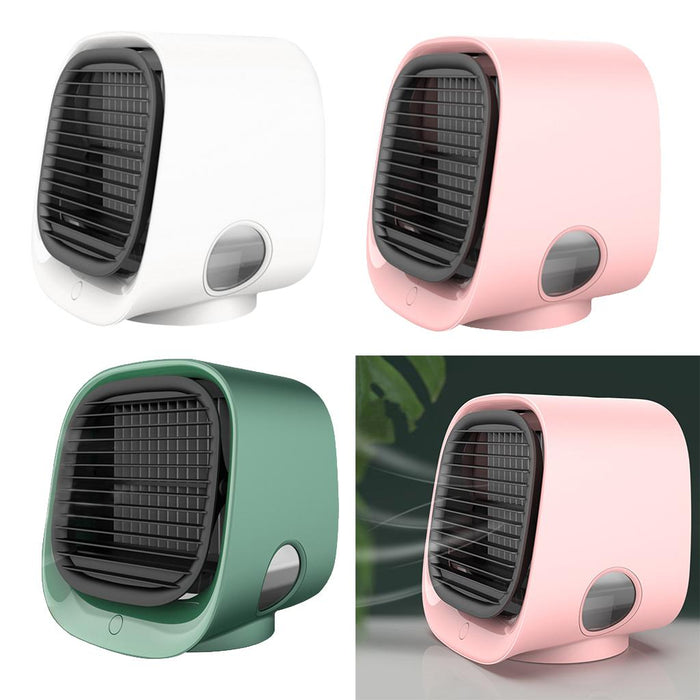 Crofta Portable Air Cooler Fan Desktop Cooling Air Conditioner Humidifier  Green