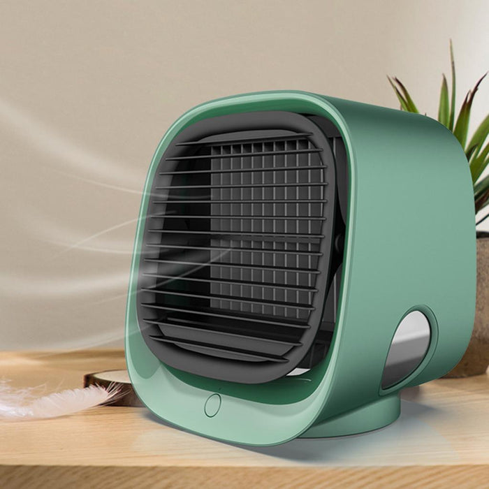 Crofta Portable Air Cooler Fan Desktop Cooling Air Conditioner Humidifier  Green