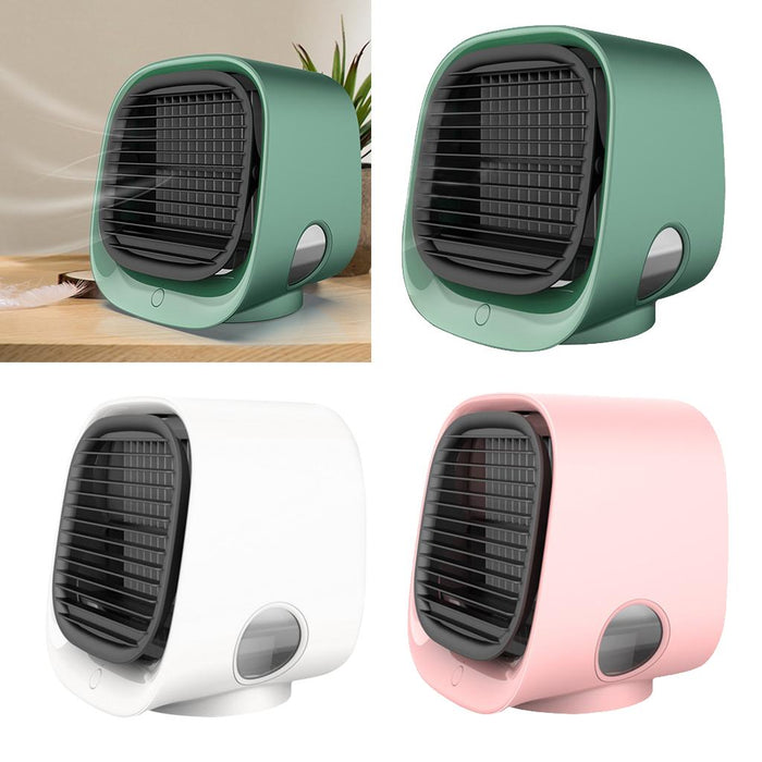 Crofta Portable Air Cooler Fan Desktop Cooling Air Conditioner Humidifier  Green