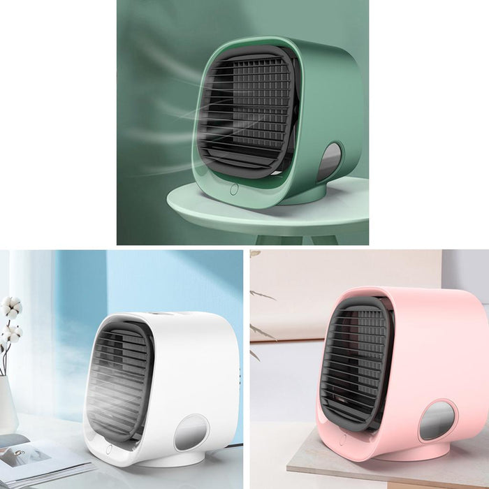 Crofta Portable Air Cooler Fan Desktop Cooling Air Conditioner Humidifier  Green