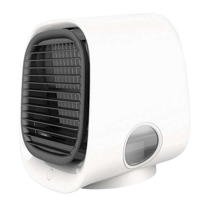 Crofta Portable Air Cooler Fan Desktop Cooling Air Conditioner Humidifier  White